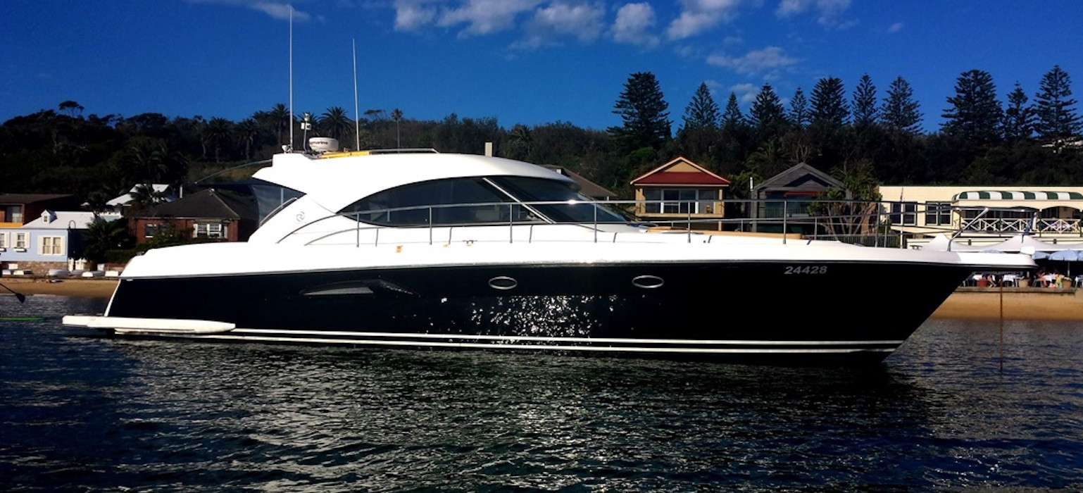Side view of Seaduced luxury boat hire