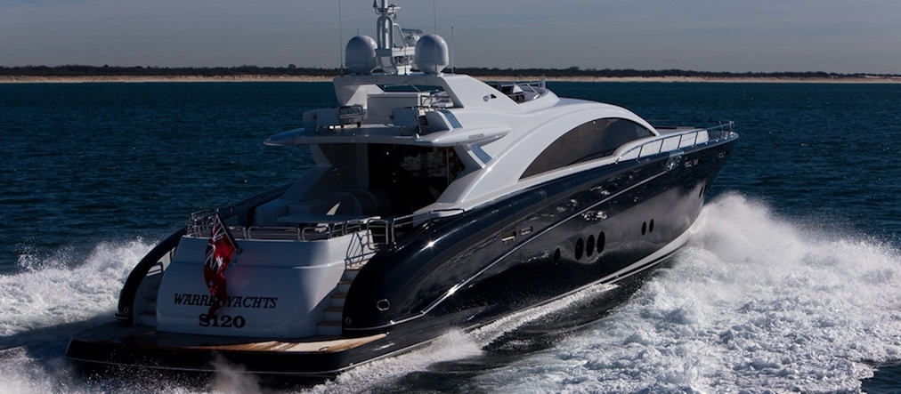 Quantum super yacht hire cruising in open seas